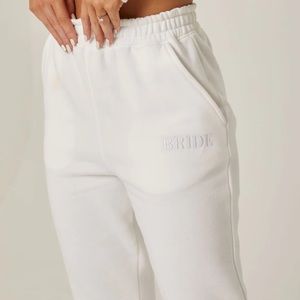 Six Stories Bride Statement Sweatpants - White